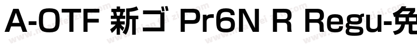 A-OTF 新ゴ Pr6N R Regu字体转换